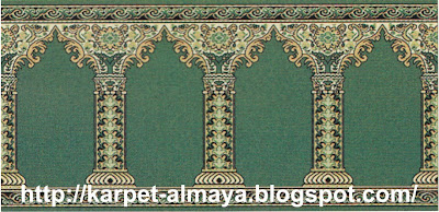 sajadah karpet medeena green 21-0003