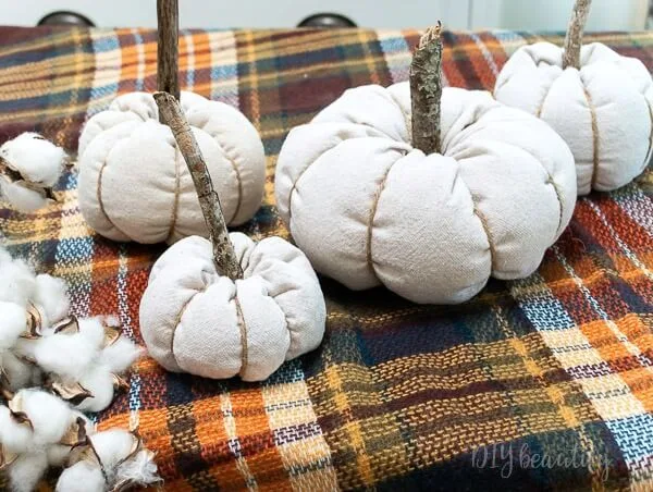 drop cloth pumpkins