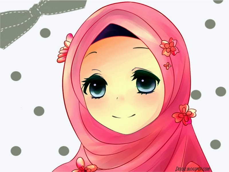 60+ Wallpaper Laptop Kartun Muslimah