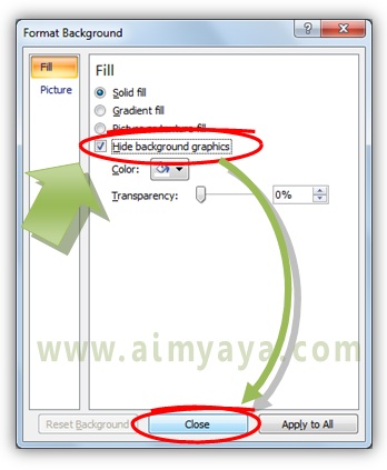Gambar background sanggup mempercantik tampilan Cara Menyembunyikan Gambar Background pada Slide Powerpoint