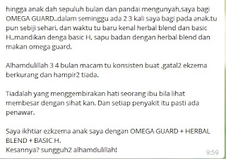 Testimoni Omega Guard Shaklee