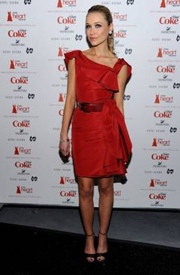 katrina-bowden-Red Cocktail Dress