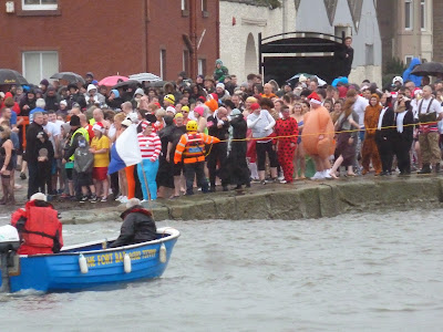 Ready to Dook Broughty Ferry Harbour New Year's Day 2014