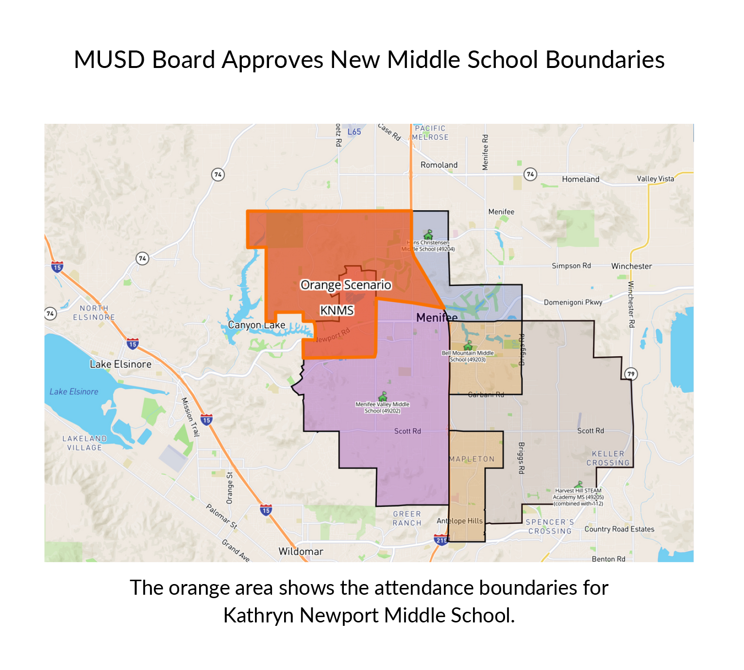 MUSD revises boundaries for middle school students Menifee 24/7 photo