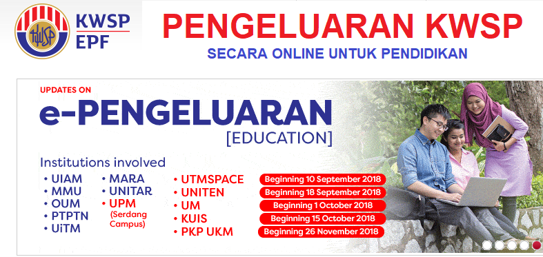 Pengeluaran Kwsp Secara Online Untuk Pendidikan E Pengeluaran Mypendidikanmalaysia Com