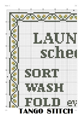 Laundry funny sarcastic housewarming cross stitch pattern - Tango Stitch