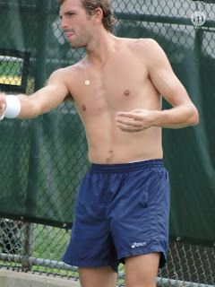 Julien Benneteau Shirtless at Cincinnati Open 2009