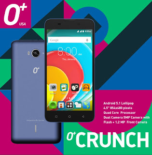 O+ Crunch Launched, Quad Core Android Lollipop for Php2,895