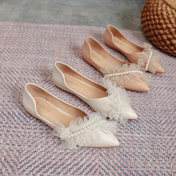 Pearls Lace Wedding Shoes Buy On Amazon & Aliexpress