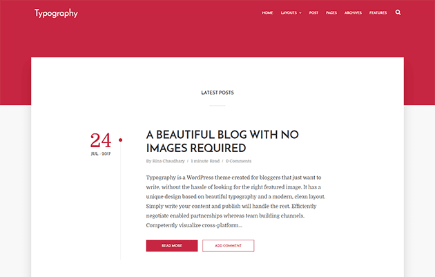 Typography - Text Based Minimal Blogger Template: eAskme