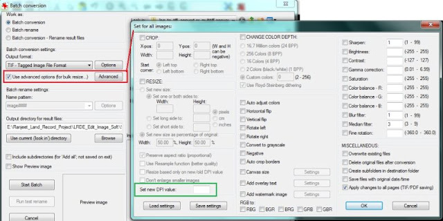 DPI and Image Setting for JPG to TIFF