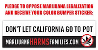 Free Majijuana Harms Families Sticker