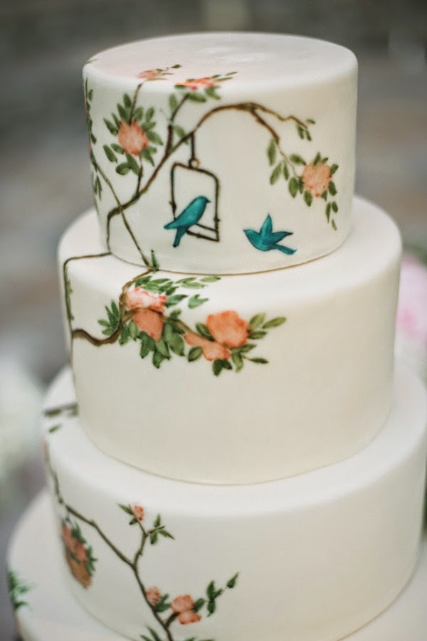 hand painted cake from The Butter End Cakery