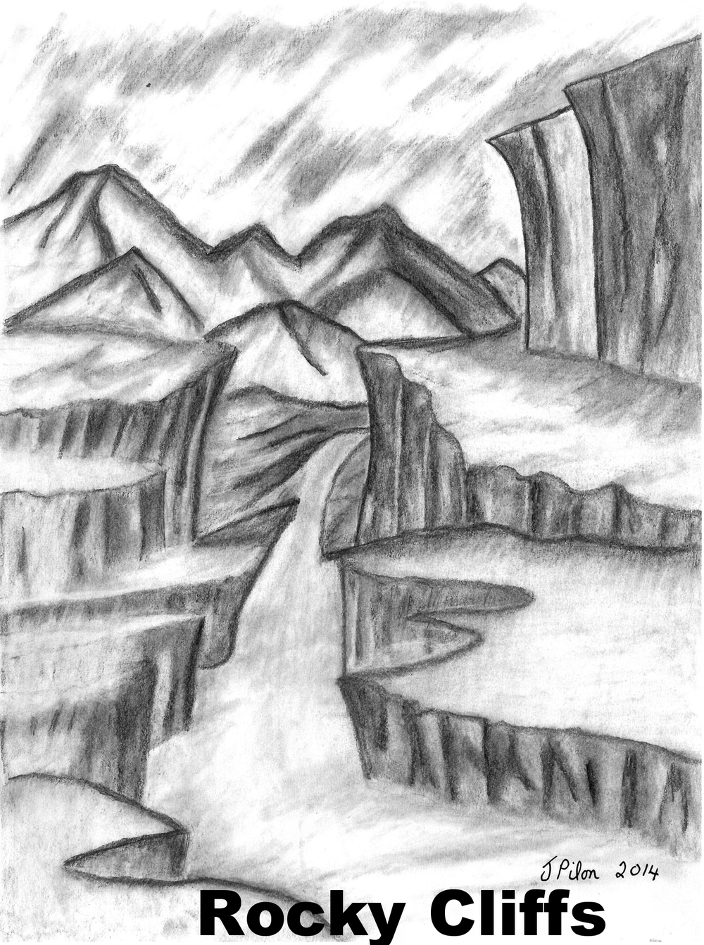 Drawing of Nature Scenery