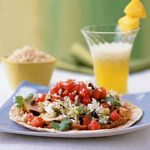 Spokane Dinner Club: Fresh Veggie  Turkey Tostadas