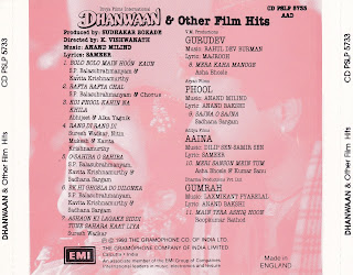 Anand-Milind - Dhanwaan & Other Film Hits [FLAC - 1993] {CD PSLP 5733 - EMI}