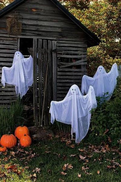 Decorate the ghost for Halloween