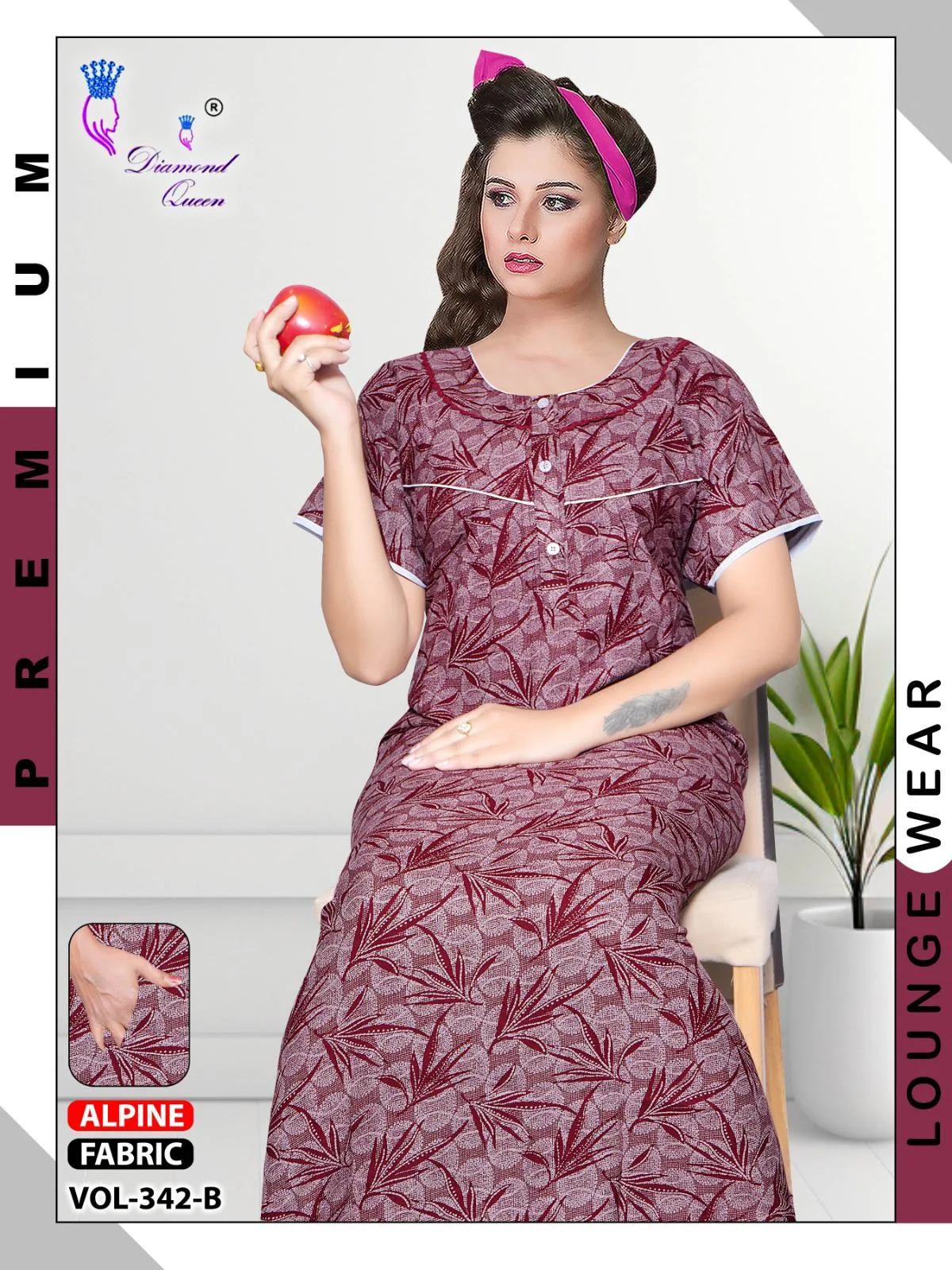 Vol 339-342 Diamond Queen Alpine Night Gowns