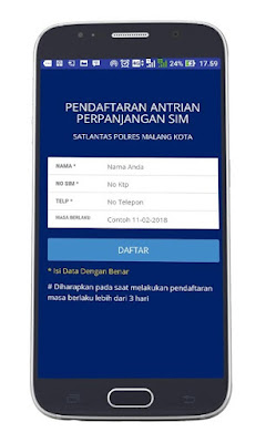 2. Isi data diri kalian (play.google.com)