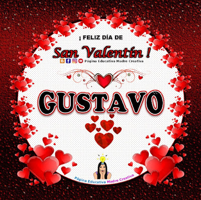 Feliz Día de San Valentín - Nombre Gustavo