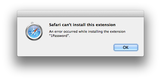 Unable to Install Certain Safari Extensions