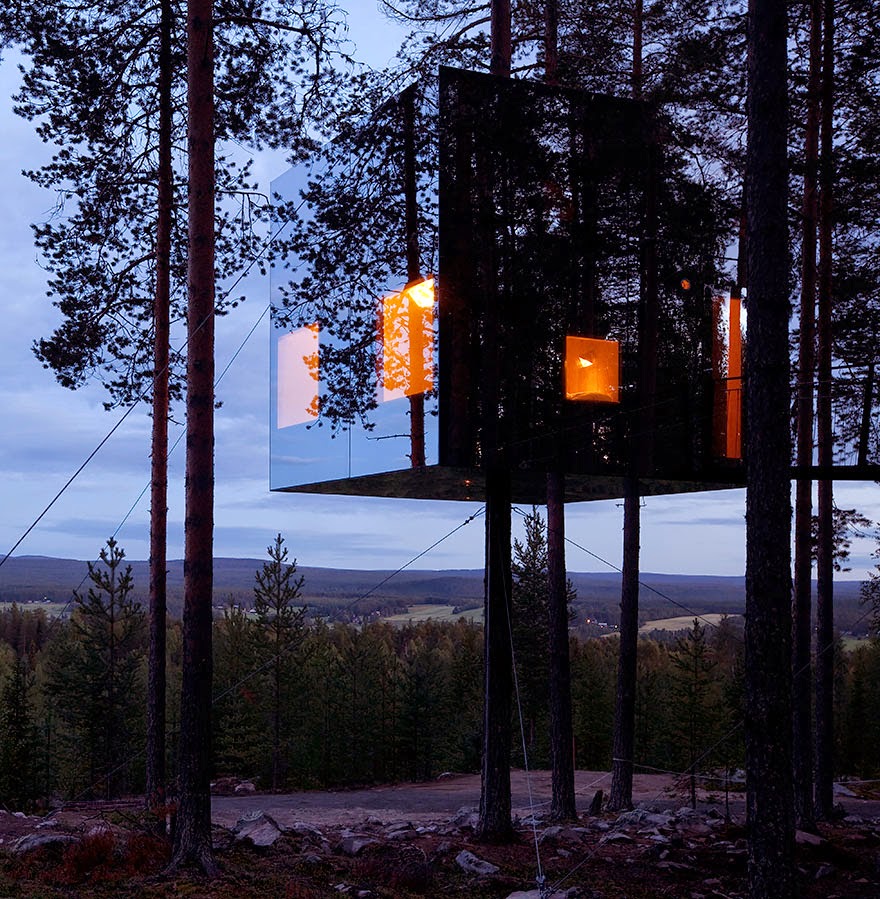 13. Mirrorcube Treehouse Hotel, Sweden - 26 Of The Coolest Hotels In The Whole Wide World