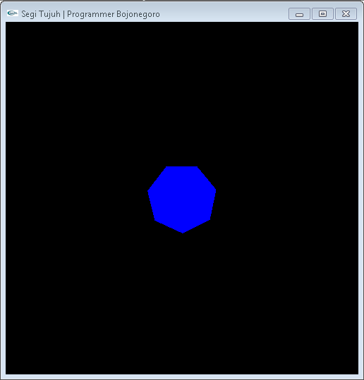 Membuat Segi Tujuh dengan OpenGL Menggunakan CodeBlocks