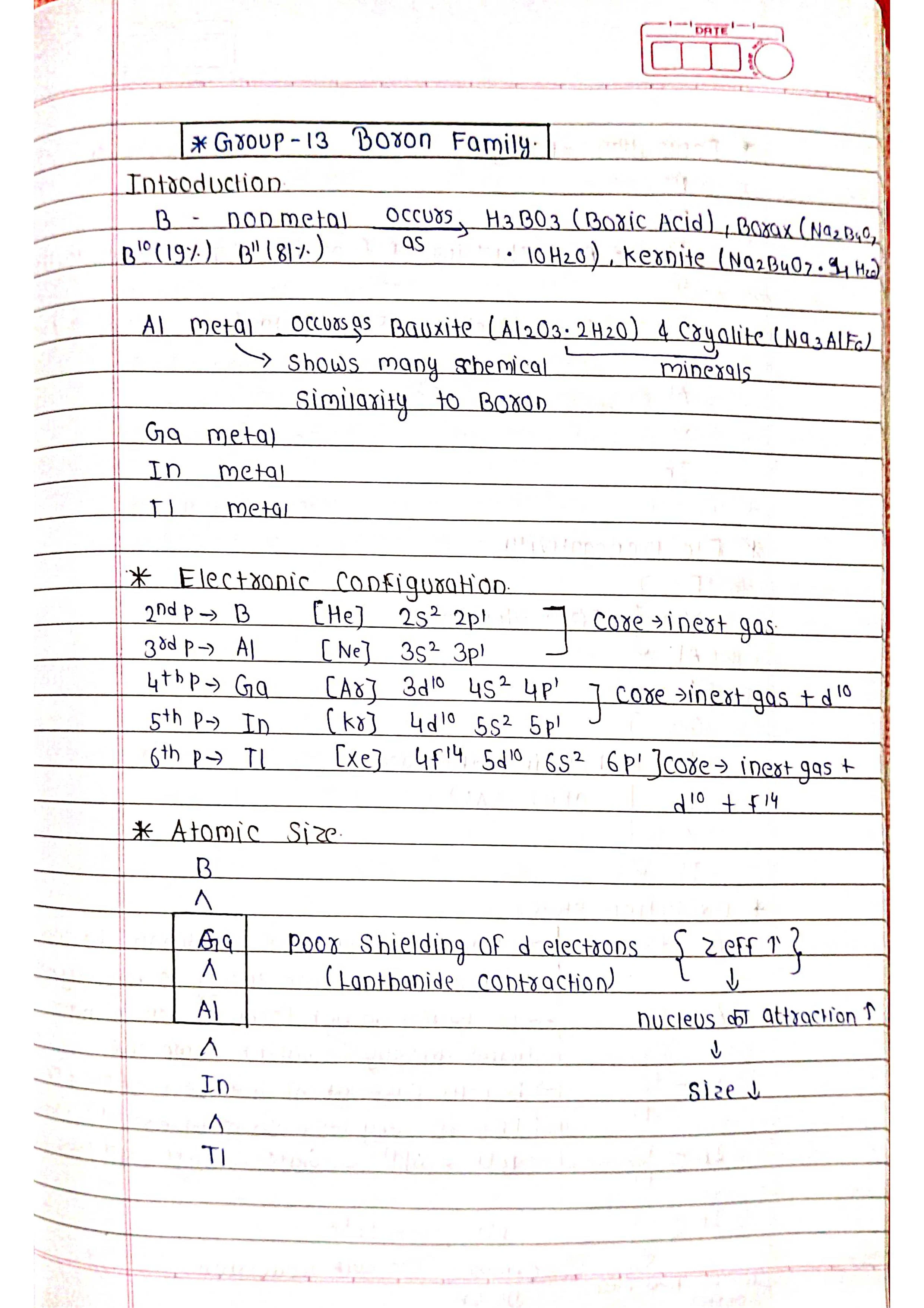 P-Block Elements 1 - Chemistry Short Notes 📚