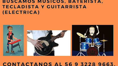 CHILE: Para COMERCIAL se buscan MÚSICOS, Baterista, Tecladista y Guitarrista