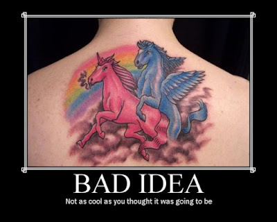 really bad tattoos. Really bad tattoos