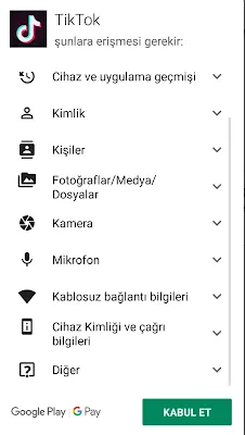 tiktok bilgileri çalıyor