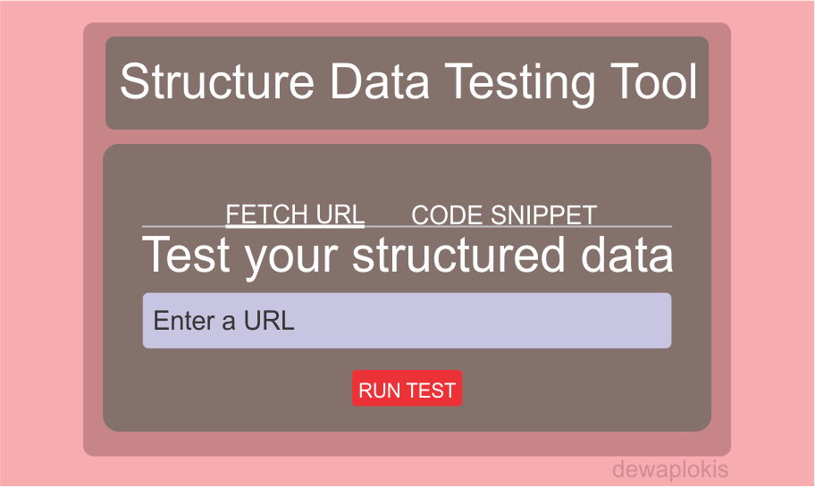 mengatasi error structure data testing tool