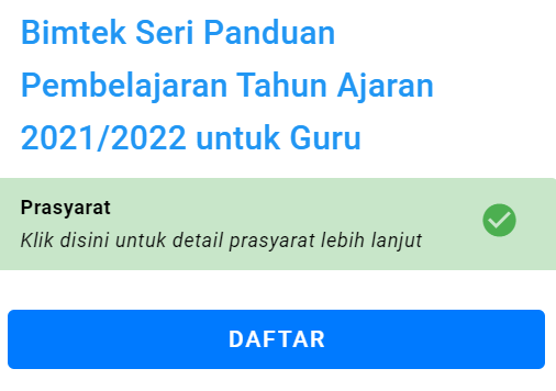 Bimtek Guru Belajar Seri Panduan Pembelajaran beserta jadwal - Info Pendidikan Terbaru