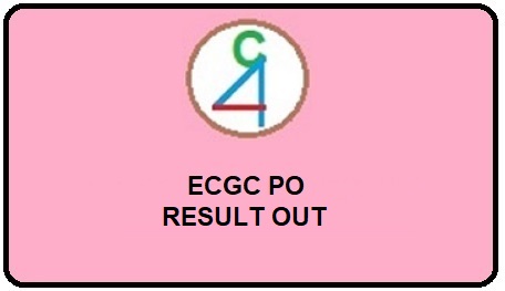 ECGC PO RESULT OUT