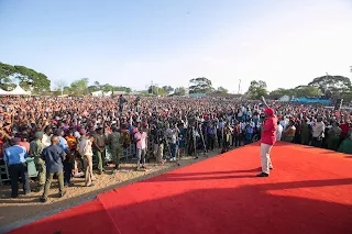 President Uhuru Kenyatta Rally at Tononoka in Mombasa. PHOTO | Courtesy