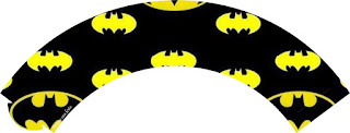 Batman Party, Free Printable Cupcake Wrappers.