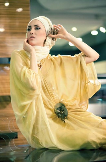 Berbagai Model Kaftan Modern Terbaru (7)