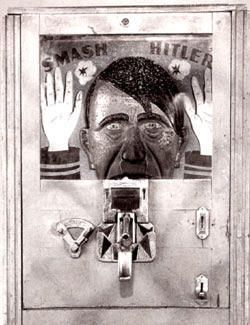 Okay Hitler...keep those hands up, and step out of the machine...