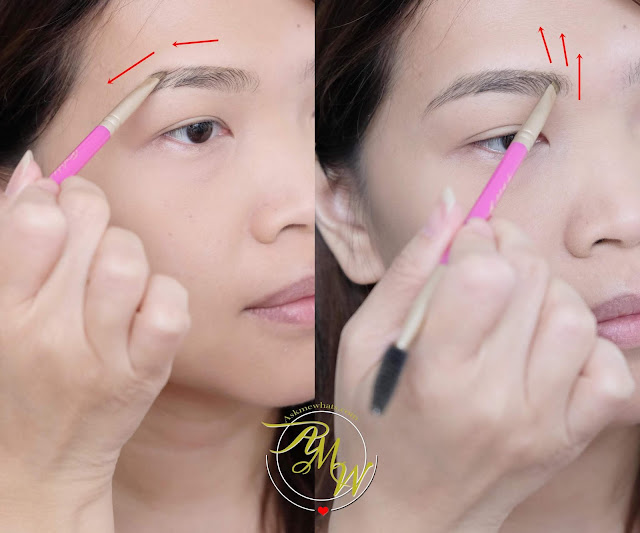 a photo on how to apply Project Vanity x Ellana Lifeproof Eyebrow Gel Review by Nikki Tiu 