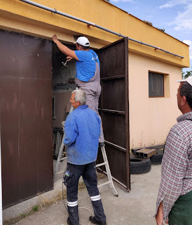 Fixing the garage door