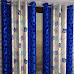 Honey Traders Polyresin Grommet Window Curtain, 5 Feet, Blue, Pack of 2