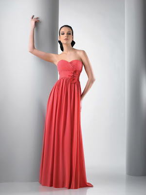 strapless-sweetheart-chiffon-bridesmaid-gown