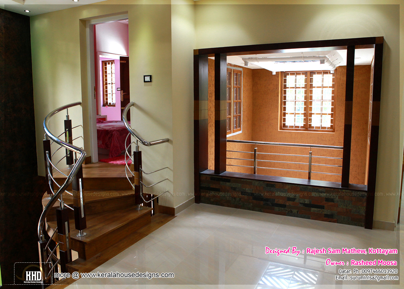 Kerala interior design with photos - Kerala home design and floor ...  For more info about this interior designs (Interior designers in Kottayam)  Designed By : Rajesh Sam Mathew