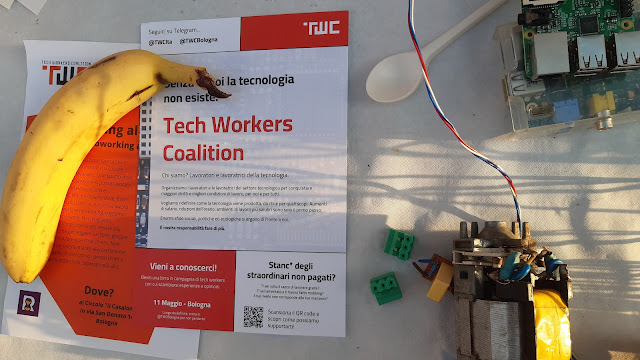 Il banchetto di Tech Workers Coalition