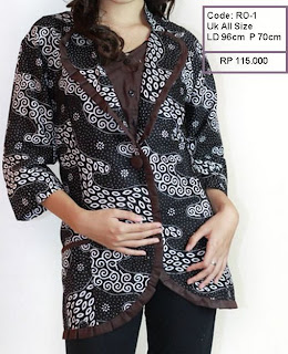 blezer batik, cardigan batik