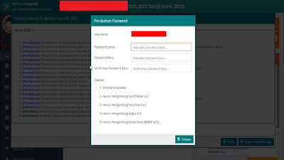 Cara Mudah Ganti Password Operator Dapodik