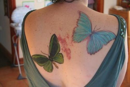 Tattoo Butterfly On Back