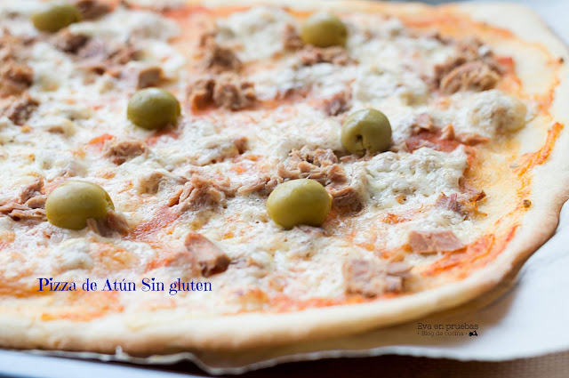 Pizza #SinGluten de Atún