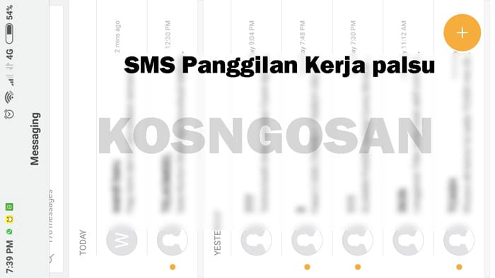 Contoh Panggilan Kerja Dan Interview Yang Asli Dan Palsu Via Sms Kosngosan