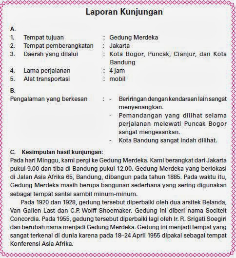 Rumaniyah: Menulis Laporan Kunjungan untuk Kelas 5